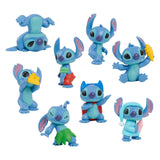 Disney stitch set of 8 play figures