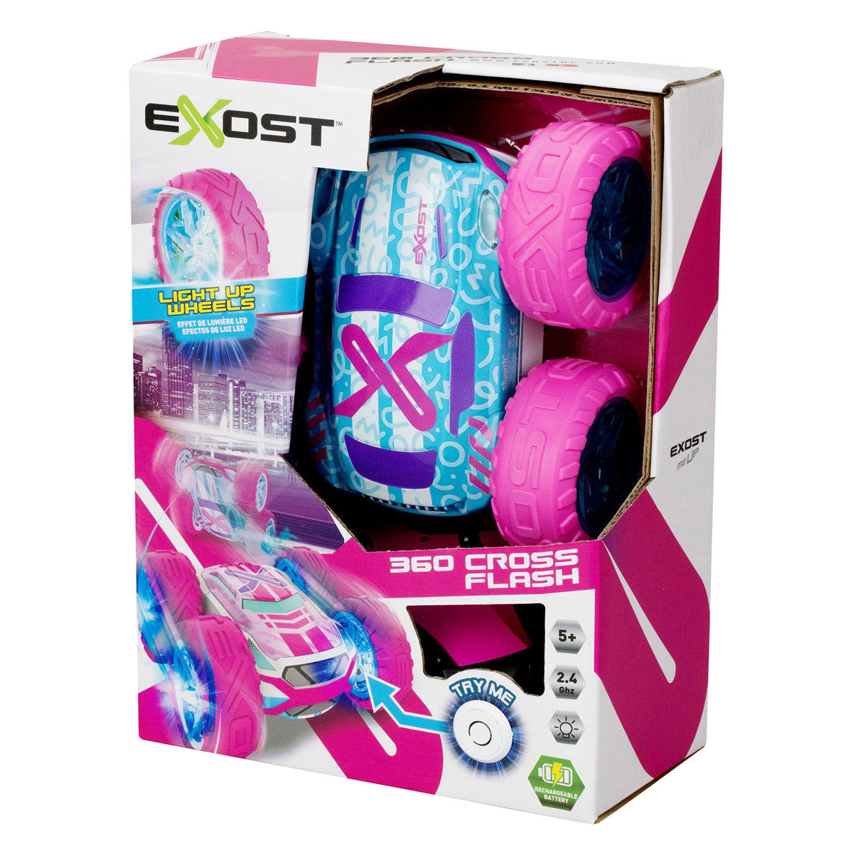 Spectron Exost RC 360 Cross Flash Amazon rosa styrbar bil