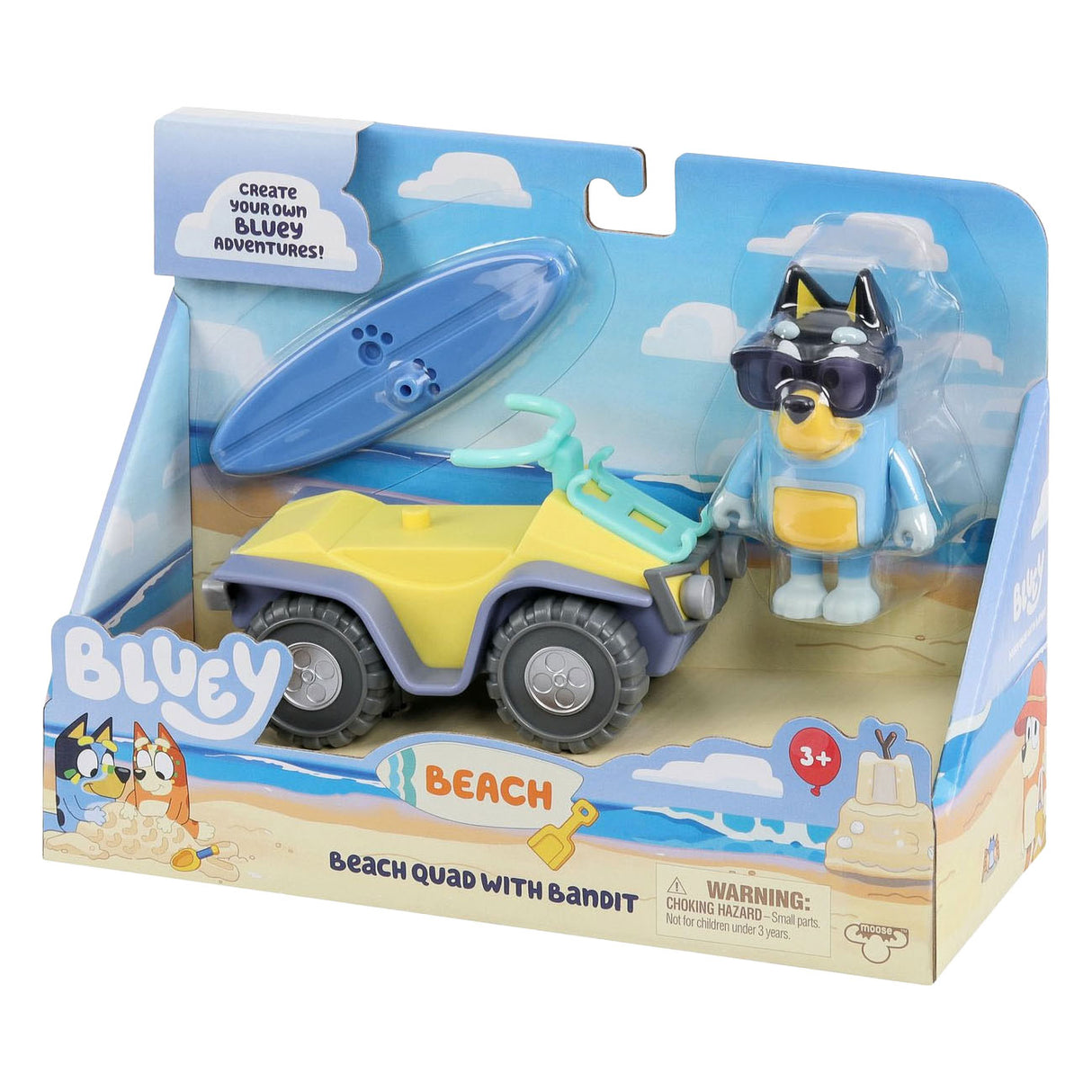 Moose Toys Bluey Beach Quad Speel Figura