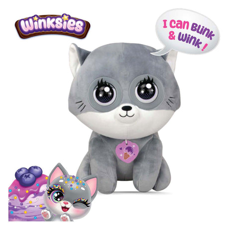 Silverlit winksies blue cat interactive plush toy