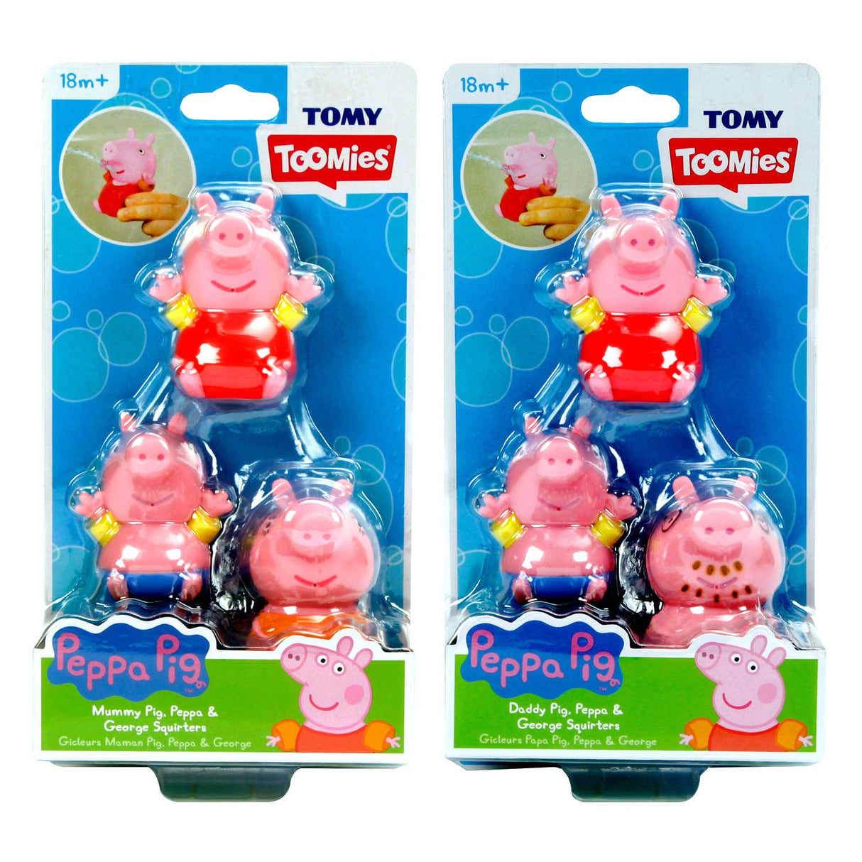 Tomy Tomy Figures Acqua Spruzzatori, 3 °.