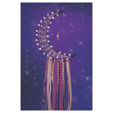 Make it real moon dream catcher with lights