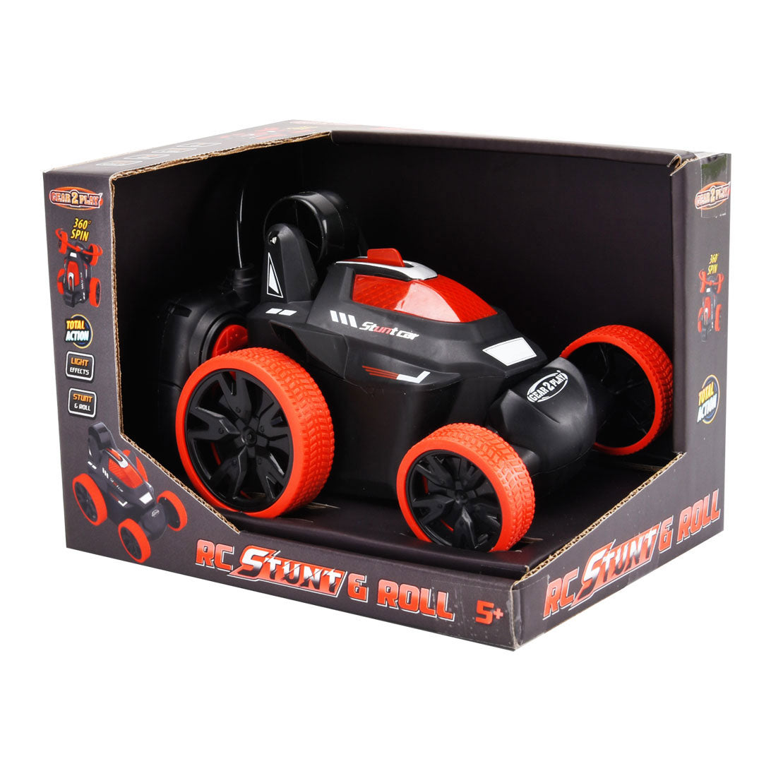 Gear2play RC Stunt Roll řízené auto červené