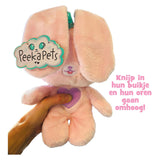 Spectron peekapets bunny pluchen knuffel - wit