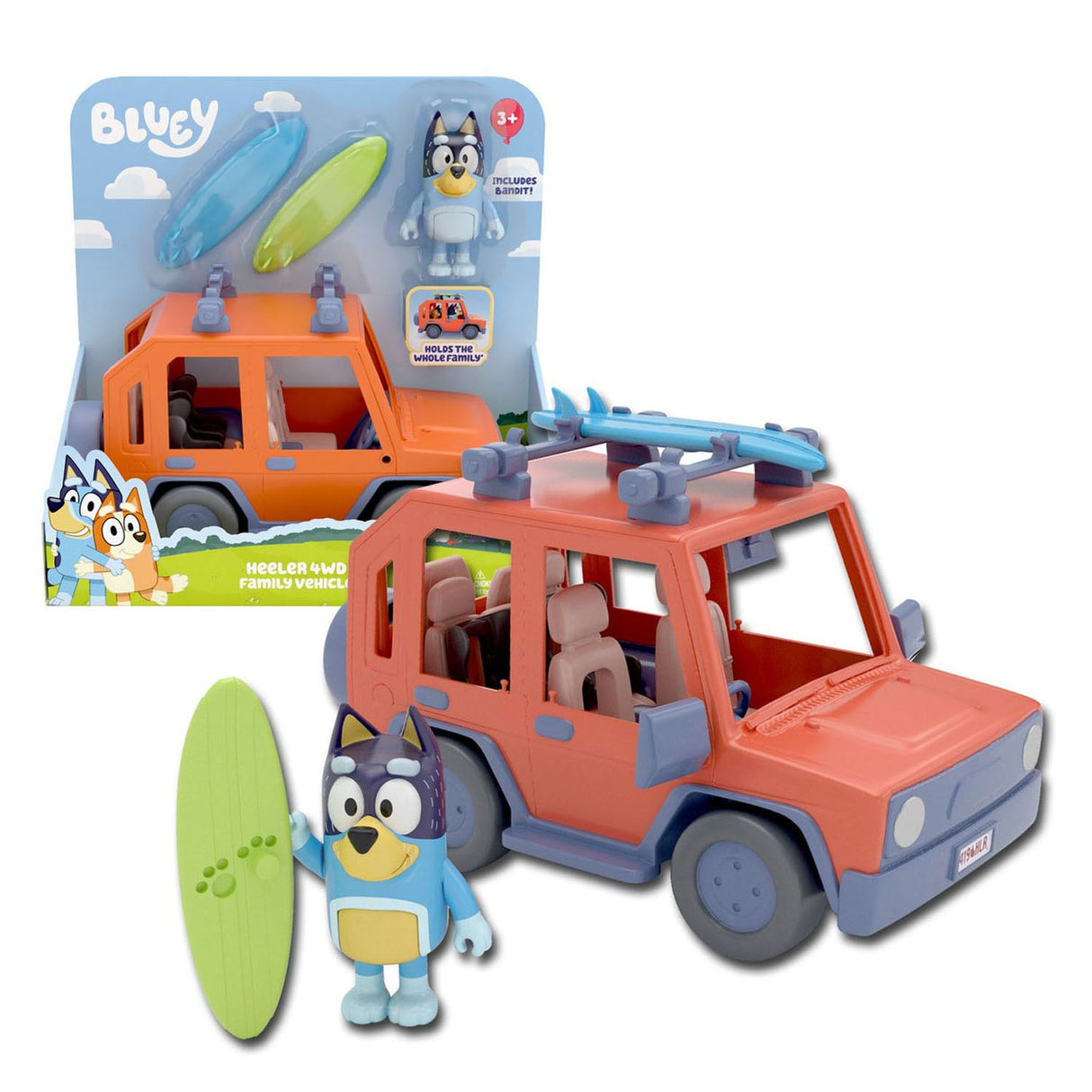 Spectron Bluey Play Car con accesorios