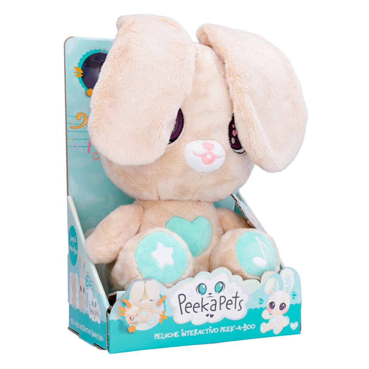 Spectron Peekapets Kiekeboe Hug Bunny avec du son