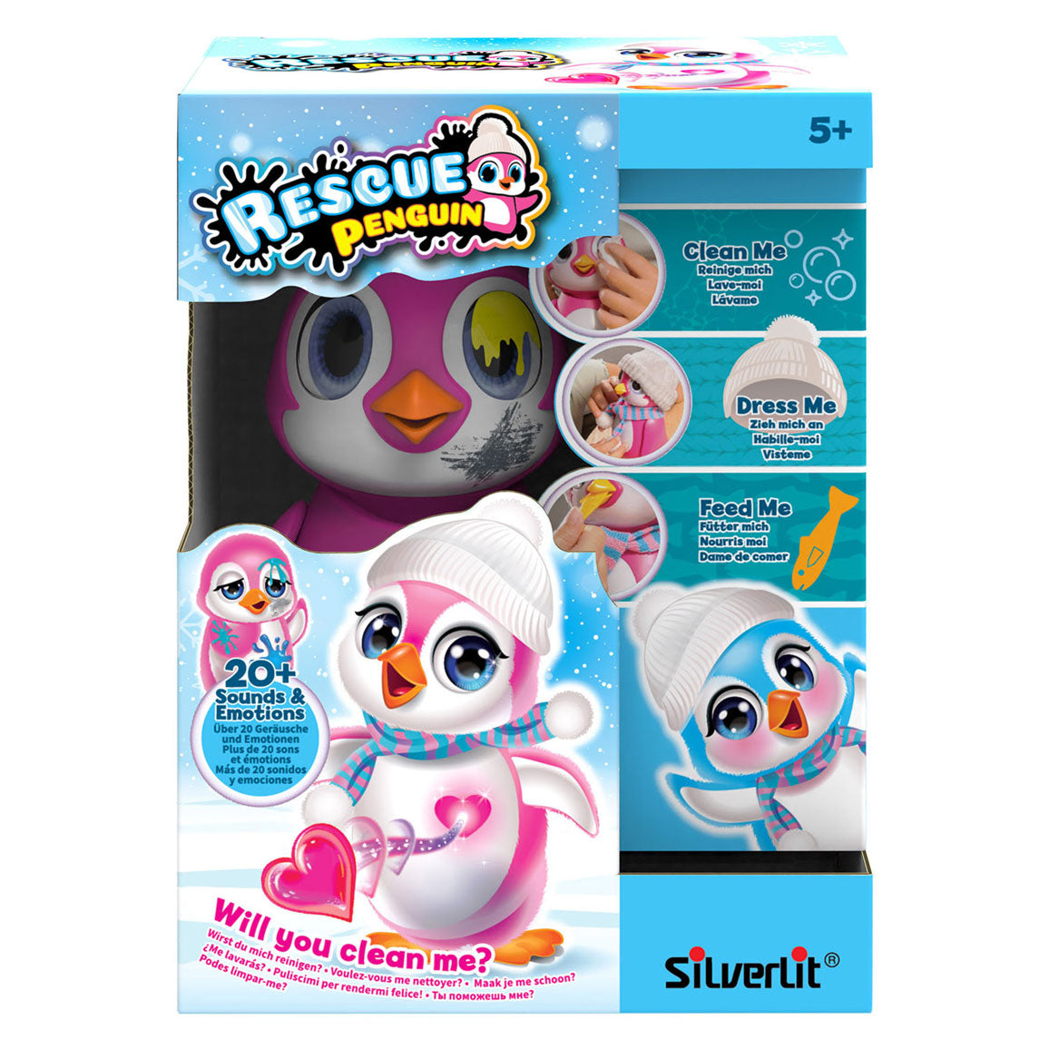 Silverlit Rescue Interactieve Penguin Roze