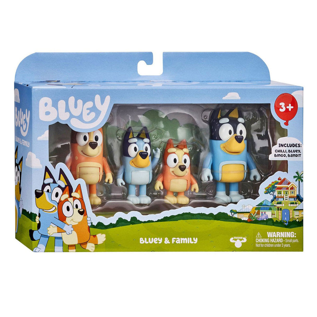 Moose Toys Bluey Family Speel Figures, 4st.