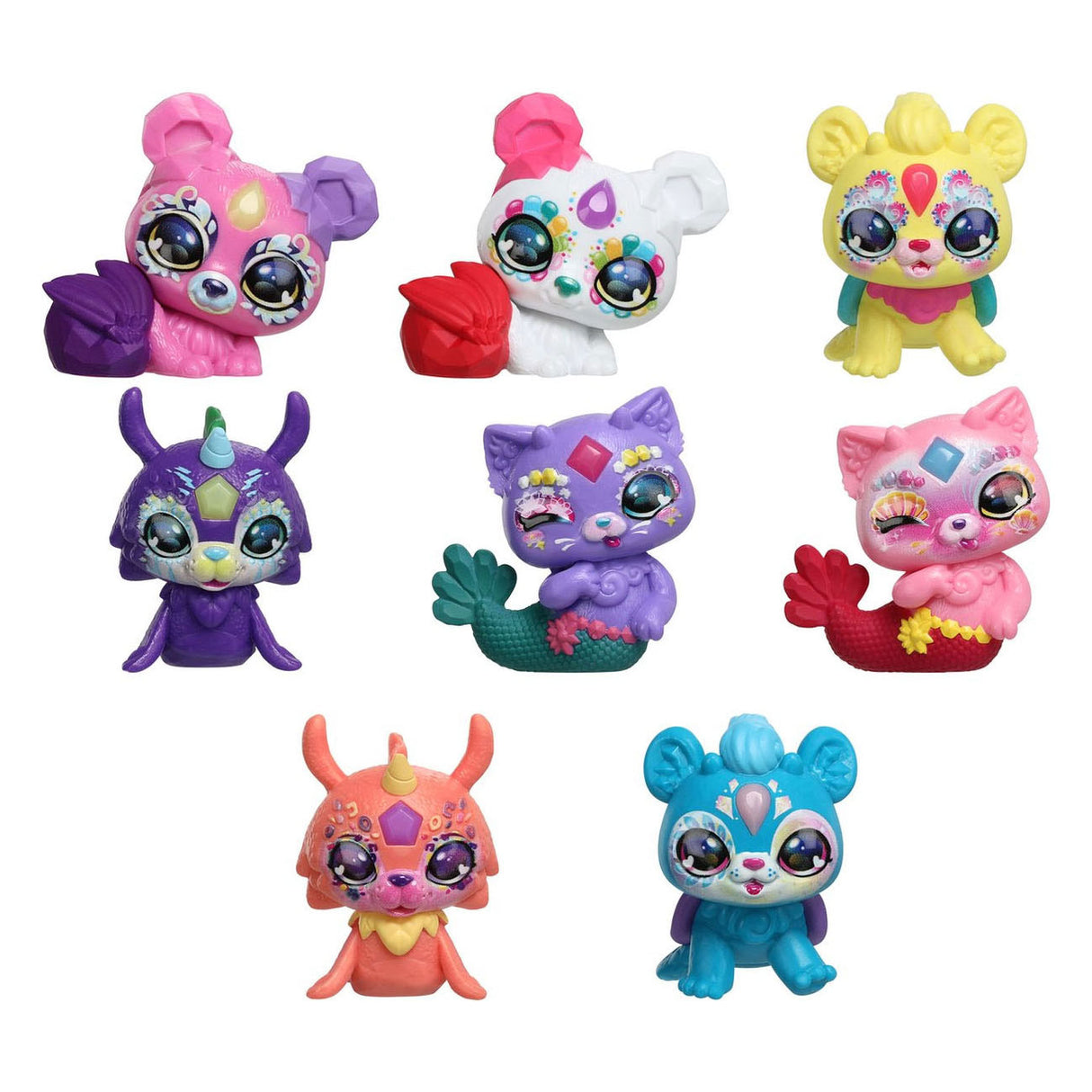 Moose Toys Mixies Mixlings Bruis en Ontdek Ketel Crystal Woods Serie 3, 2-Pack