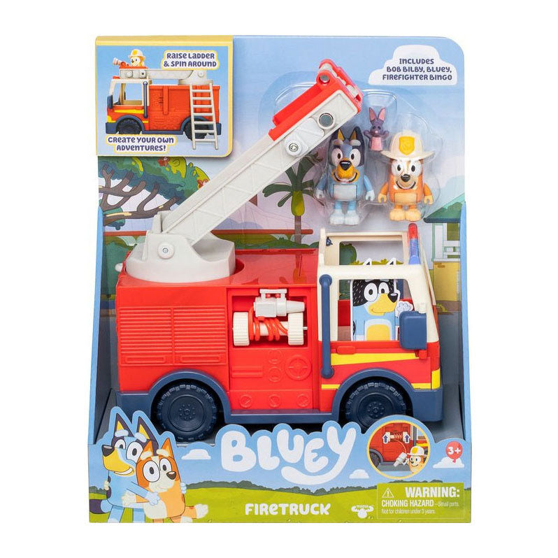 Moose Toys Bluey's fire truck with 2 play figures