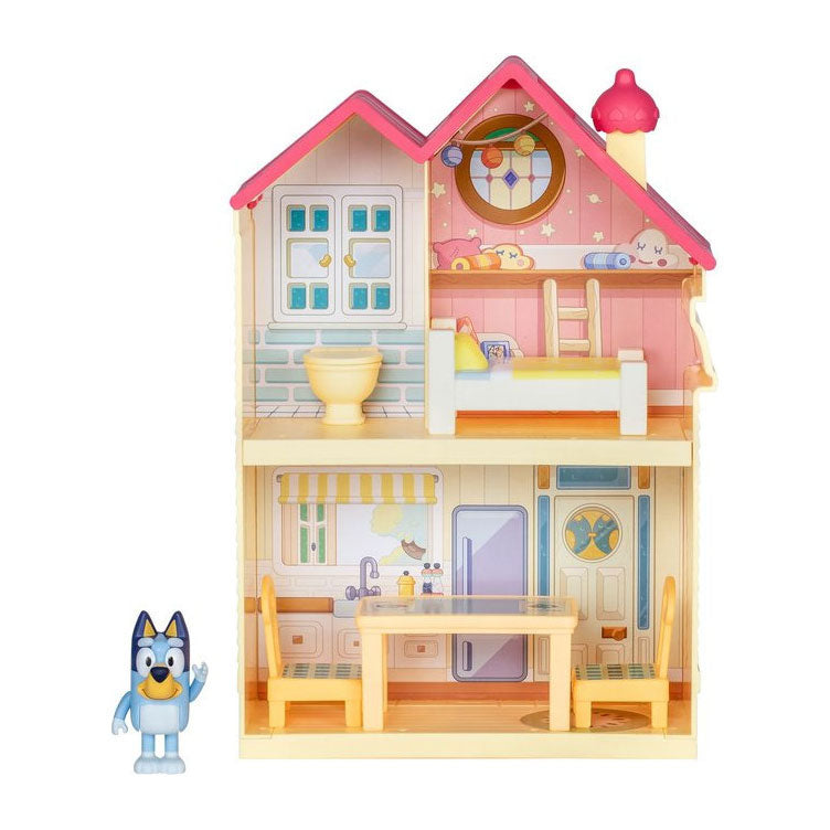 Elg Toys Bluey Mini Speelhuis med møbler og lekefigur