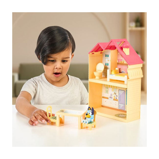 Moose Toys Bluey Mini Speelhuis z meblami i figurą