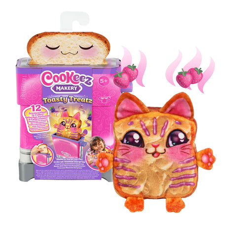 Moose Toys Cookeez Makery Toasty Treatz Maak een Verrassings Pluchen Dier