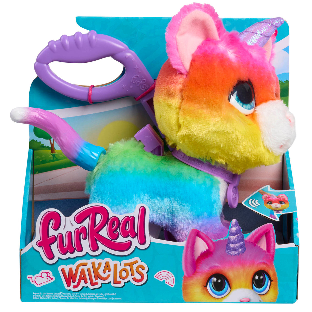 Spectron Furreal Walk-A-Lots Unicornio Cat Animal interactivo