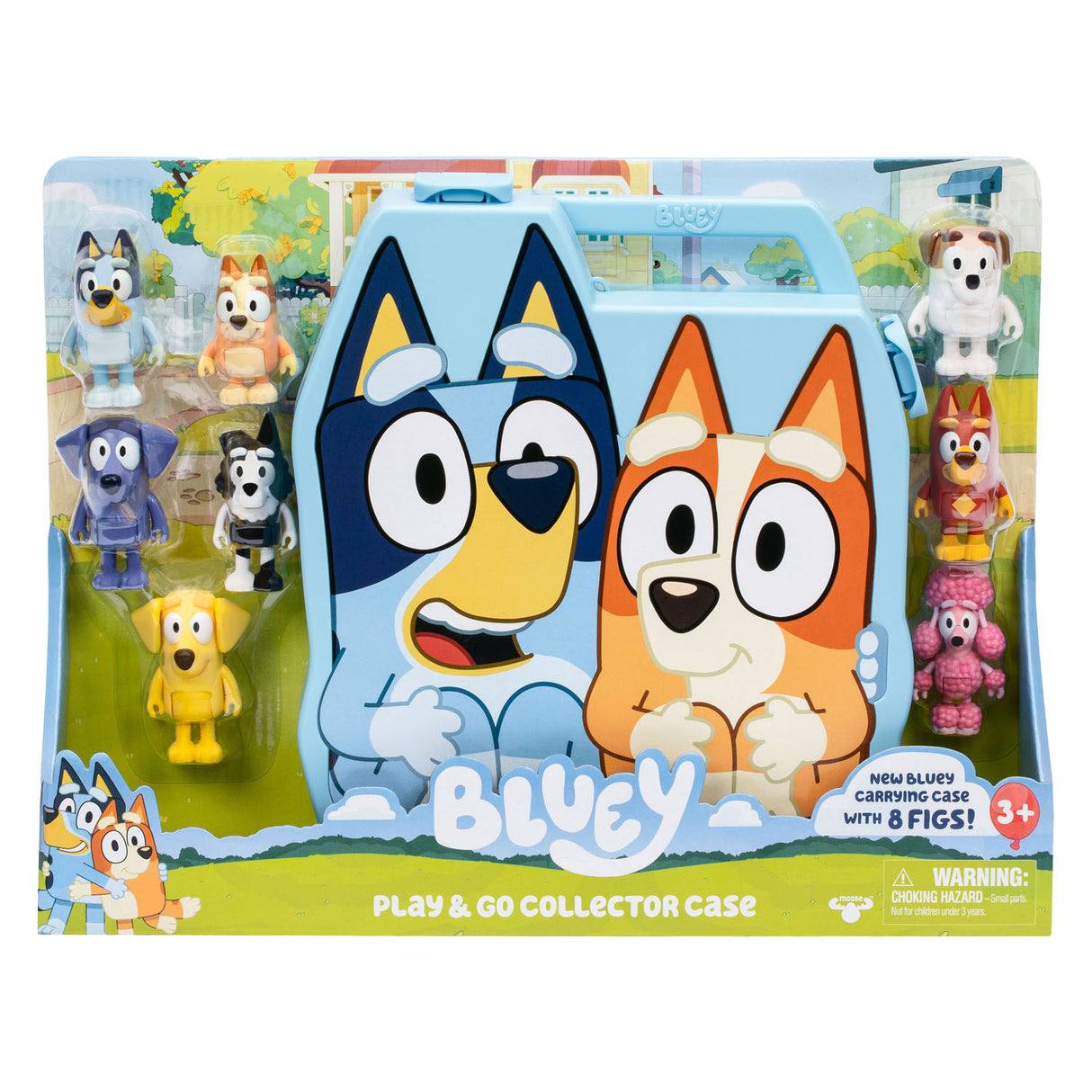 Bluey Play Go Go con 8 figure di gioco