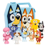 Bluey Play Go Custcase med 8 spilfigurer