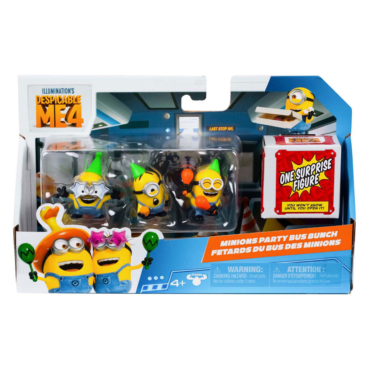 Moose Toys Despicable Me 4 - AVL Spead Speel Figures 4 -pack