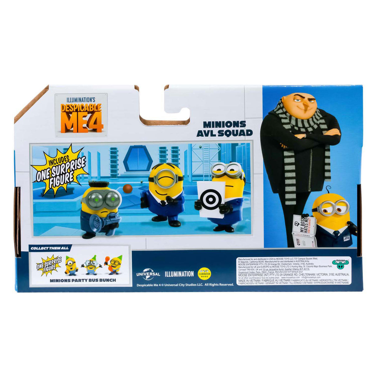 Pic Desable Me 4 - Party Bus Play Figures 4 -PACK