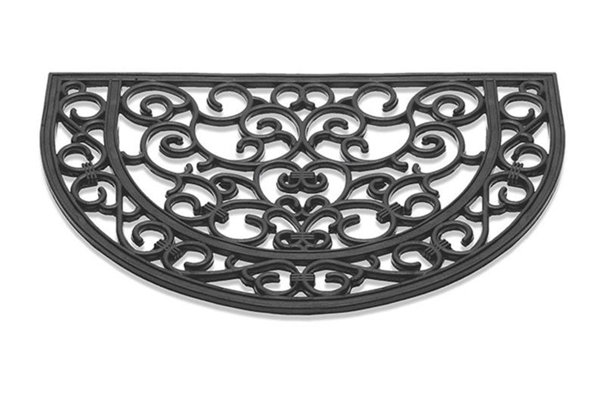 HQ doormat antique semi-circular rubber 40x60cm