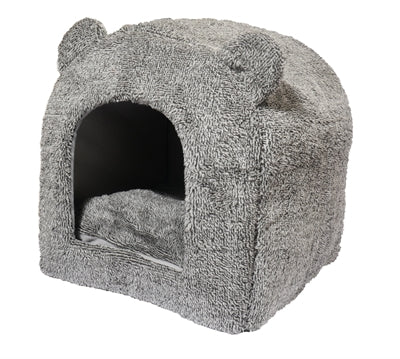 40 mirksnių raudonmedžio katės krepšelis igloo meškiukas pilkas