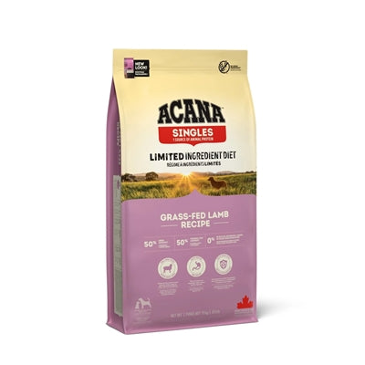 Acana Singles Cane di agnello nutrito con erba