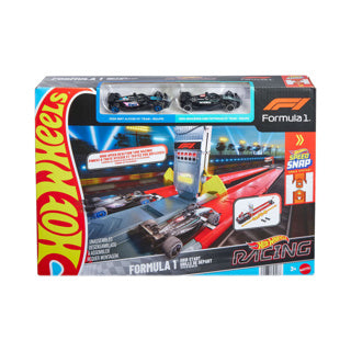 Hot Wheels Racing Formel 1 Startplaz Streck Set an 2 Metal F1 Autoen