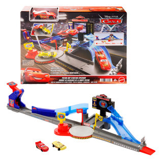 Auta Disney Pixar Cars Mattel Cars Závodní dráha Píst Cup Kaskadérská plochá dráha.