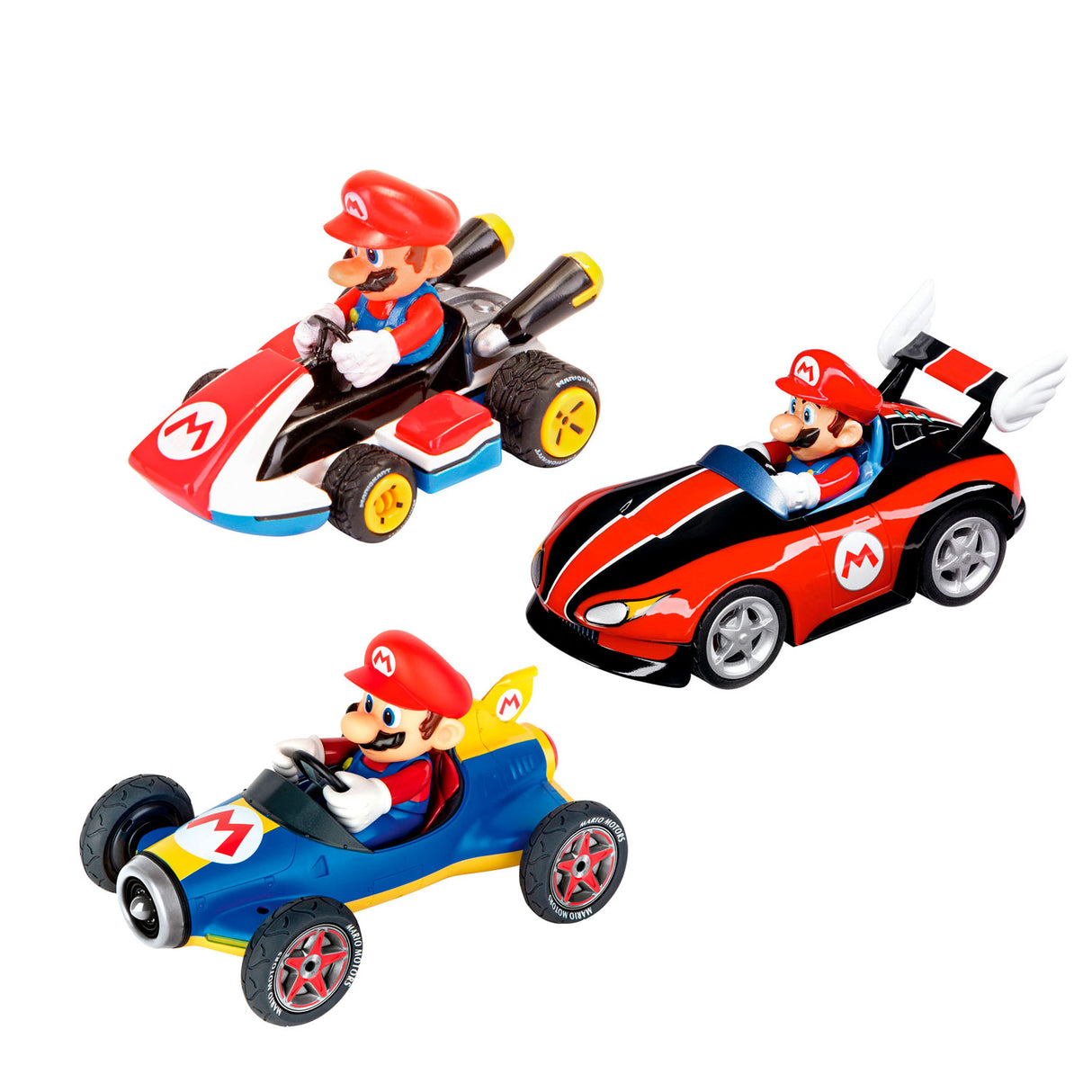 Super Mario tire les voitures de course, 3dlg.