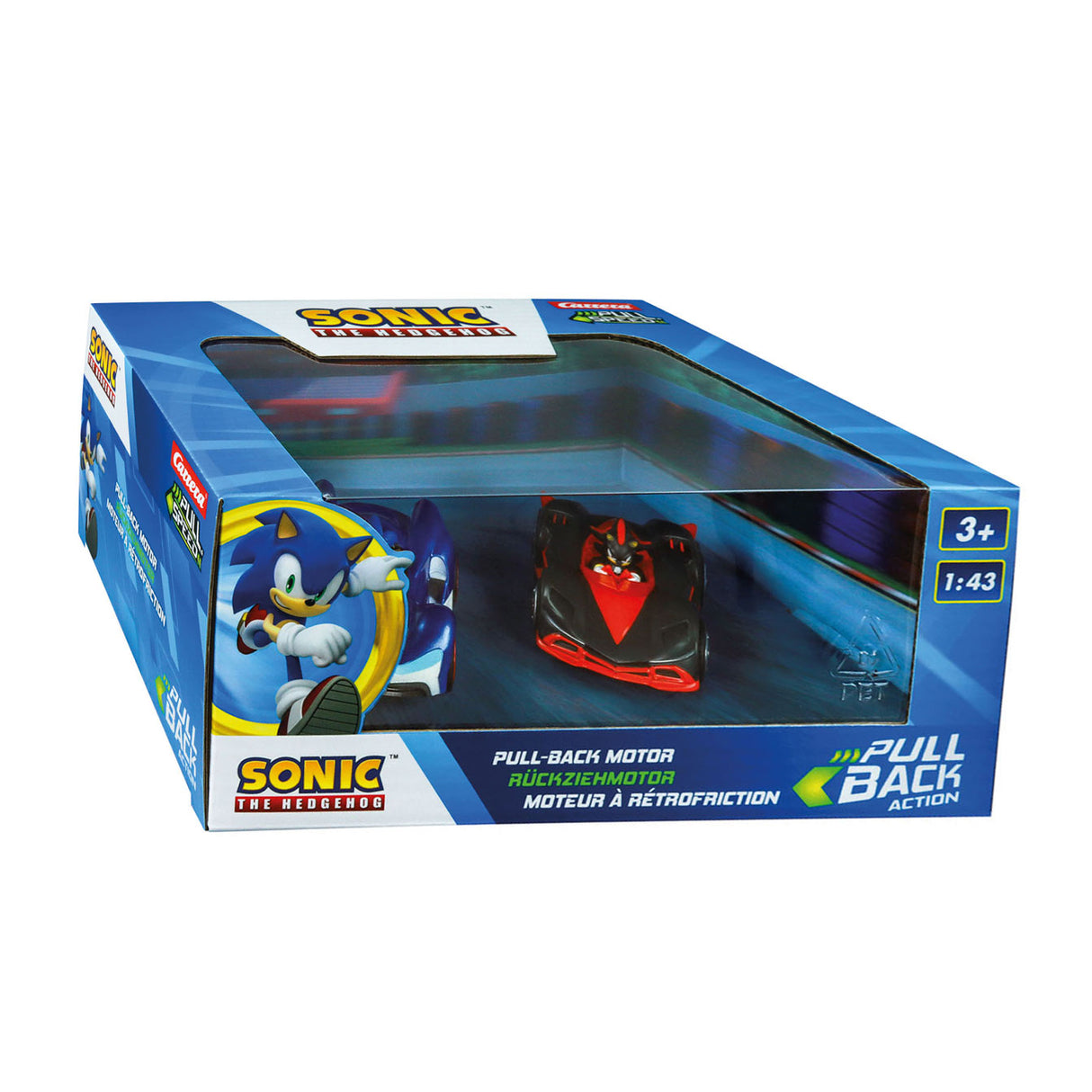 Potegnite nazaj Auto Team Sonic Racing - Sonic Vs. Shadow Twinpack