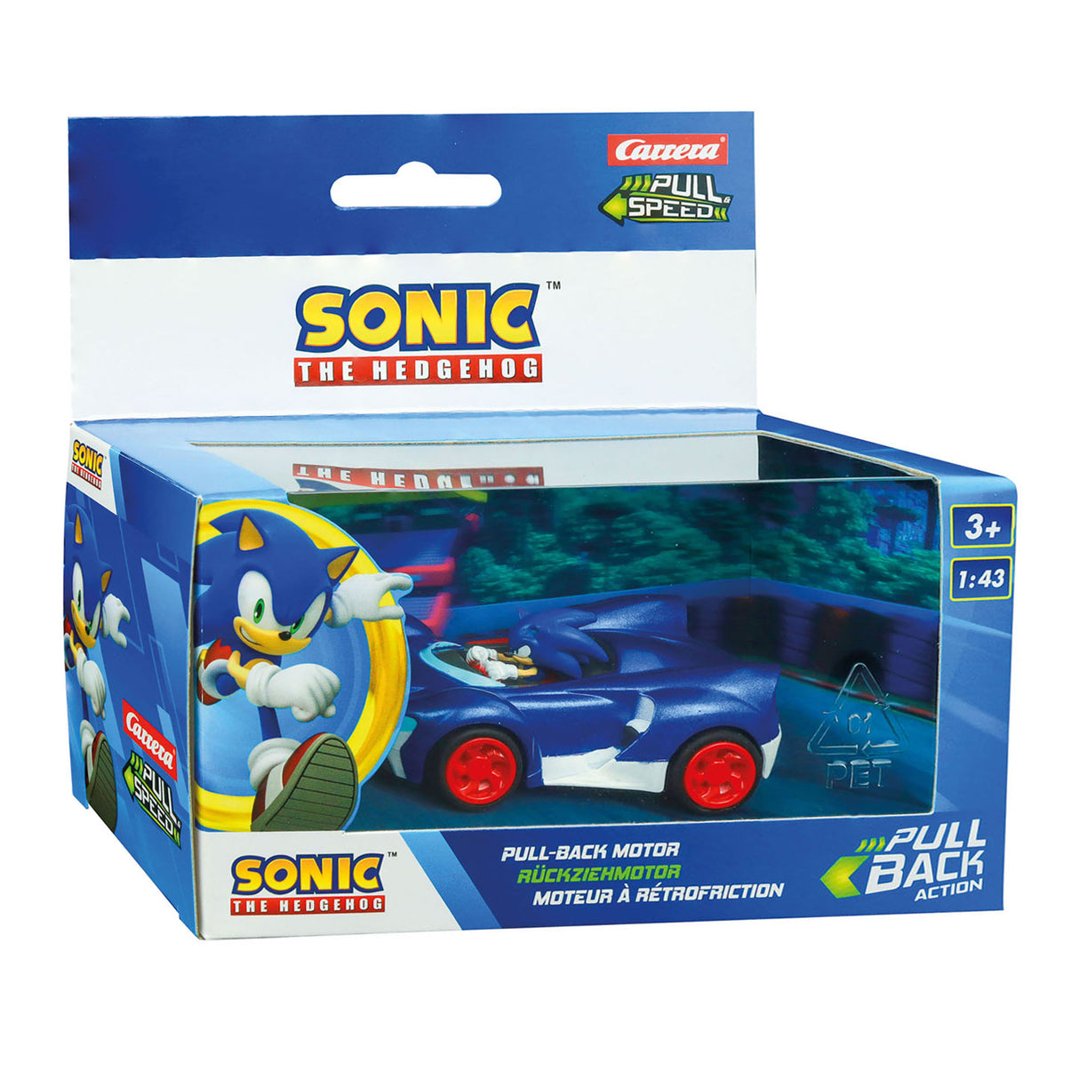 Odciągnij drużynę samochodową Sonic Racing - Sonic Speed ​​Star