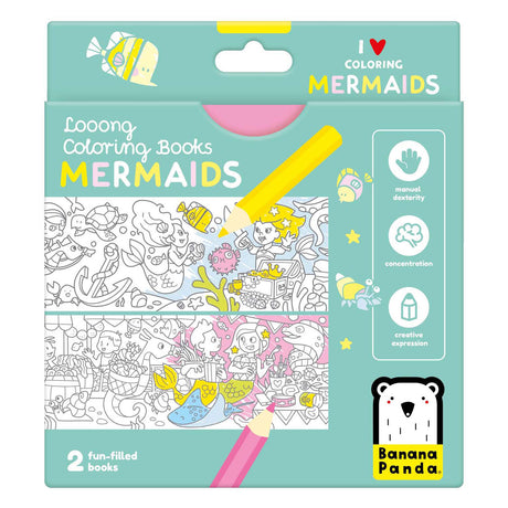 Banana panda - coloring book I love coloring pages with mermaids