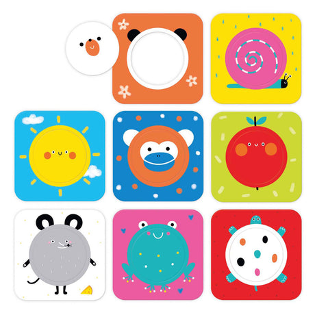 Panda bananowa - puzzle w podróży odkrywaj kółka - 16 szt.