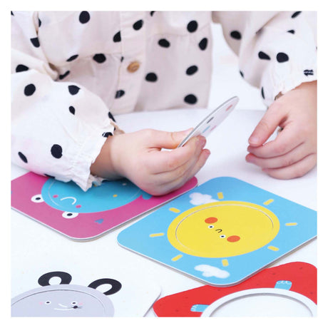 Panda bananowa - puzzle w podróży odkrywaj kółka - 16 szt.
