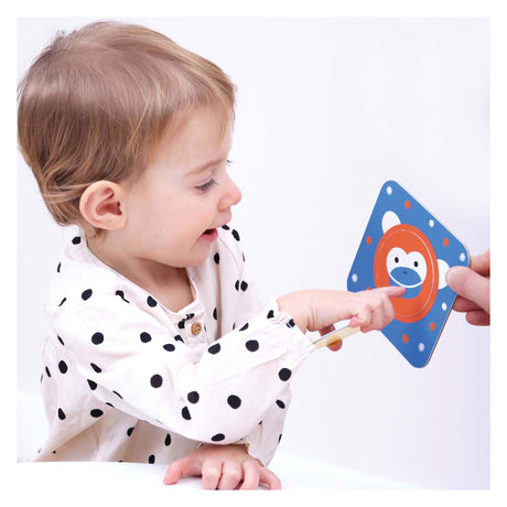 Panda bananowa - puzzle w podróży odkrywaj kółka - 16 szt.