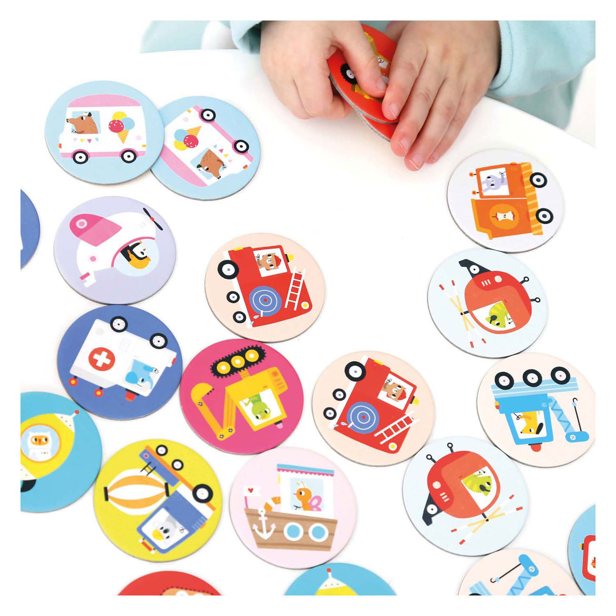 Banana panda - on-the-go memory game vehicles - 30 pcs.