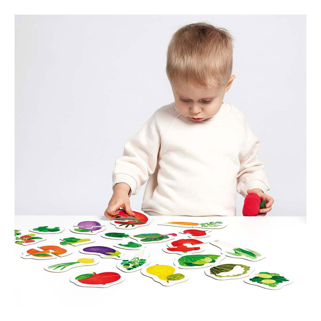 Banana Panda - meng éischt Puzzel Uebst Geméis, 19 Stéck.