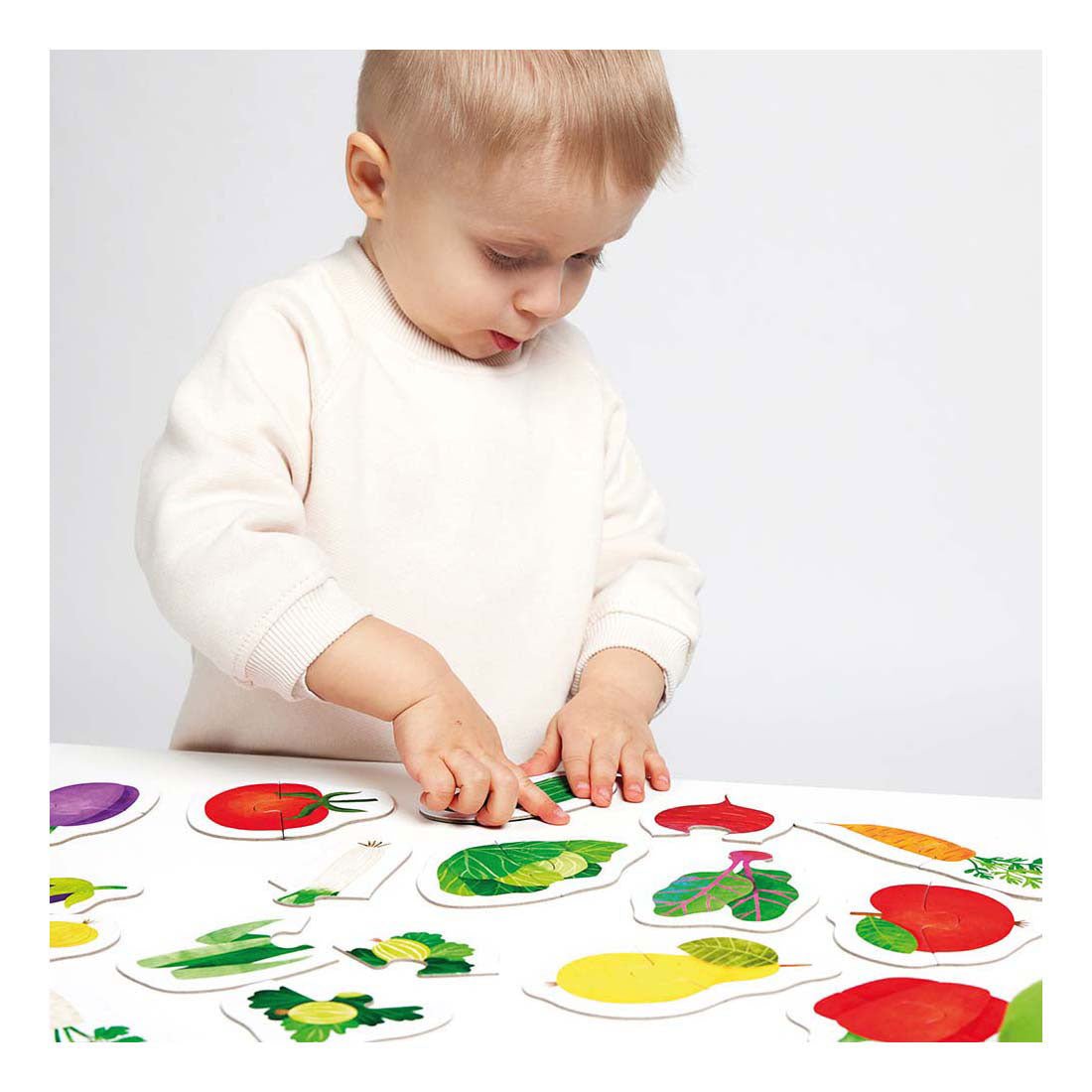 Banana Panda - meng éischt Puzzel Uebst Geméis, 19 Stéck.