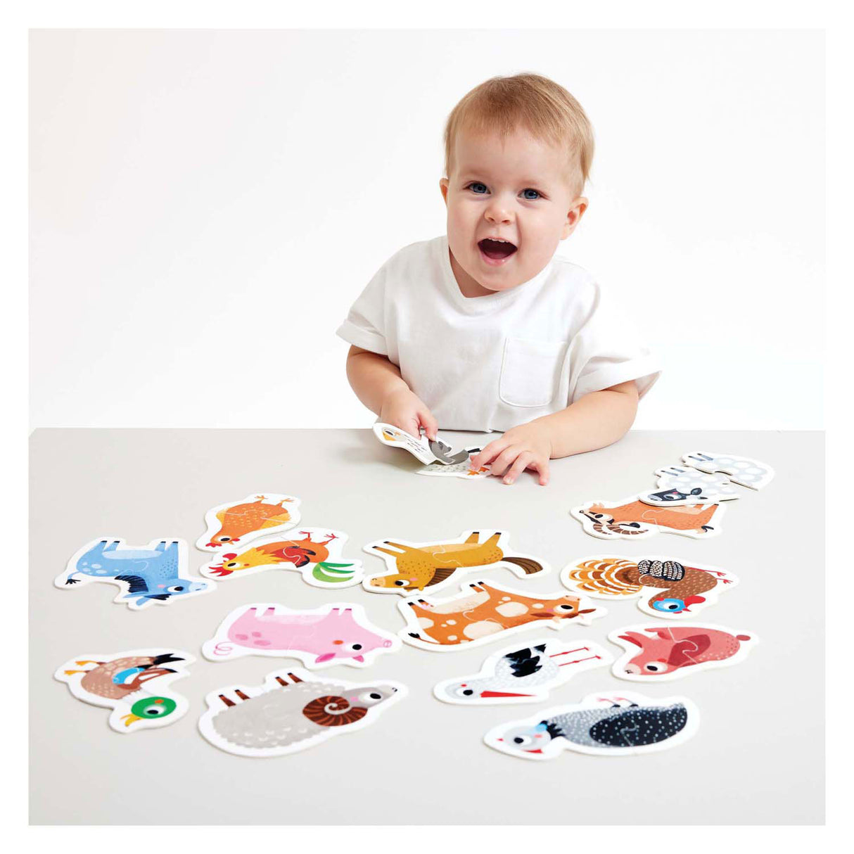 Banana panda step by step puzzle farm animals 18m+.