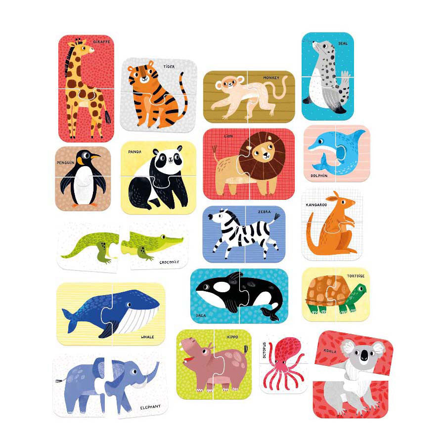 Banana panda puzzle wild animals educational toys 18m+.