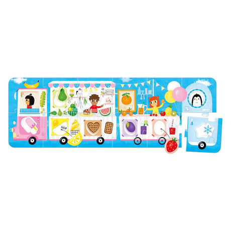 Banana panda - make the puzzle fit food truck - 23 pcs.