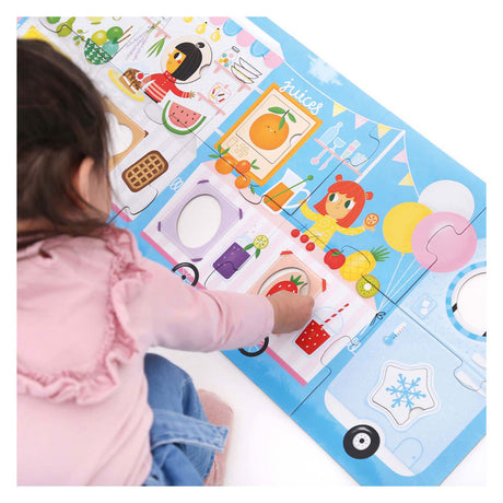 Banana panda - make the puzzle fit food truck - 23 pcs.
