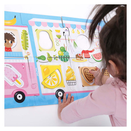 Banana panda - make the puzzle fit food truck - 23 pcs.