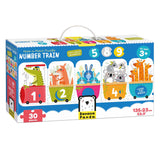 Banana panda - make the puzzle matching number train - 30 pcs.