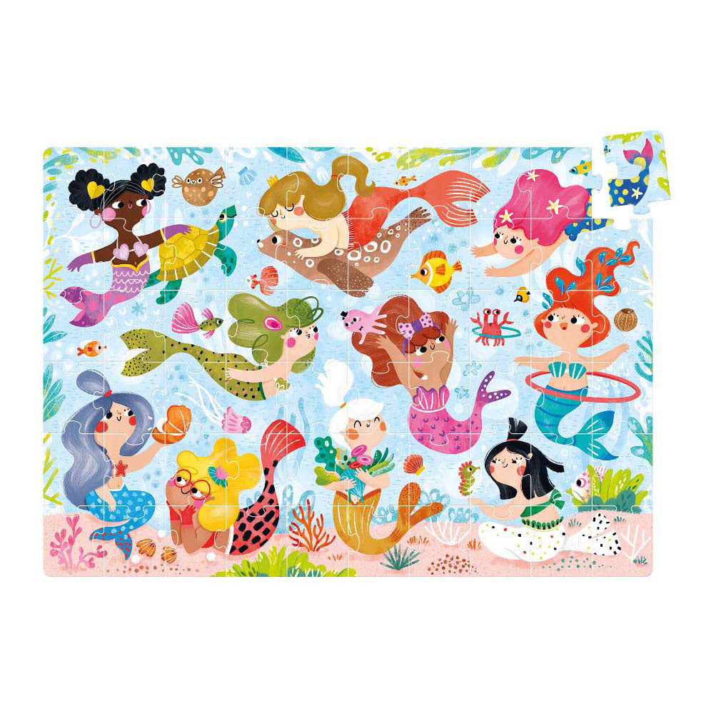 Banana panda - magical jumbo puzzle mermaids - 60 pcs.