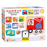 Banana panda - large memory game vehicles - 24 pcs.