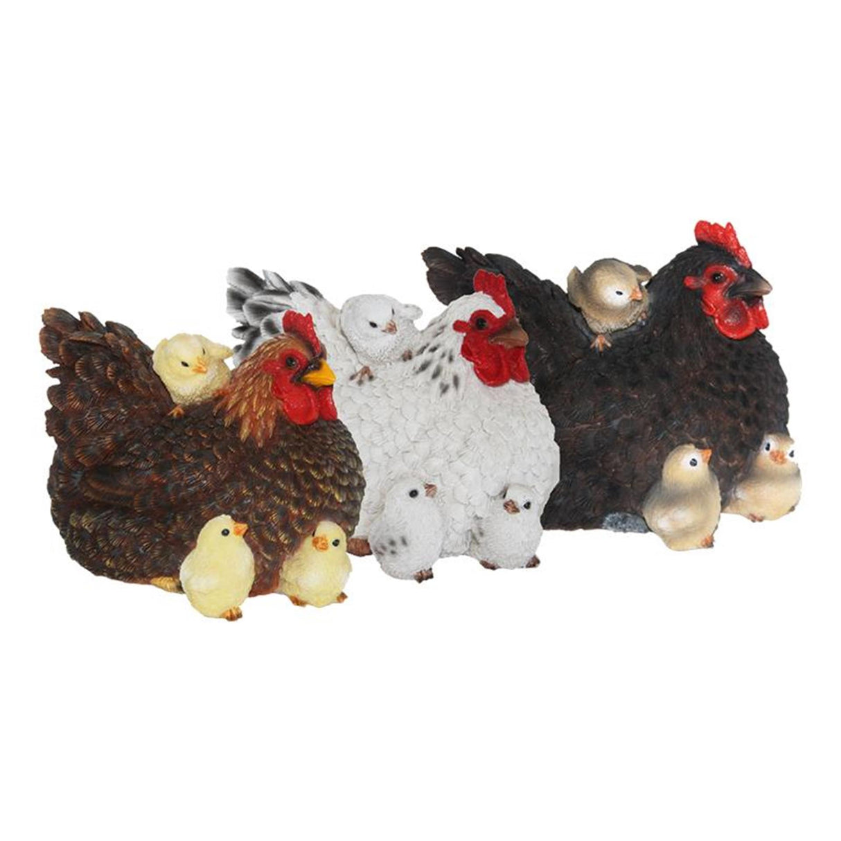 Esschert design lying chicken with chicks