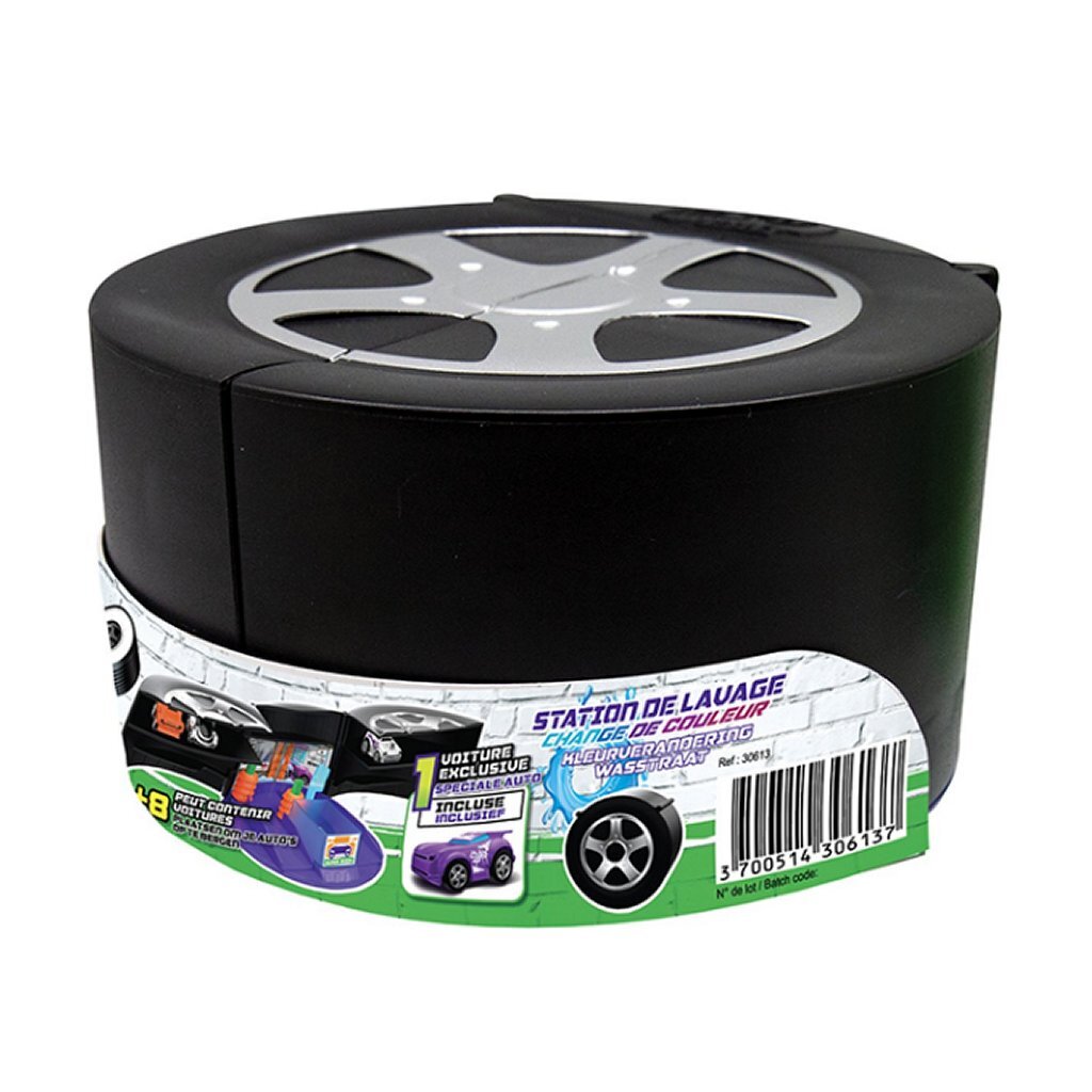 Grundläggande Splash Toys Micro Wheels biltvätt eller pitstopp med fordon