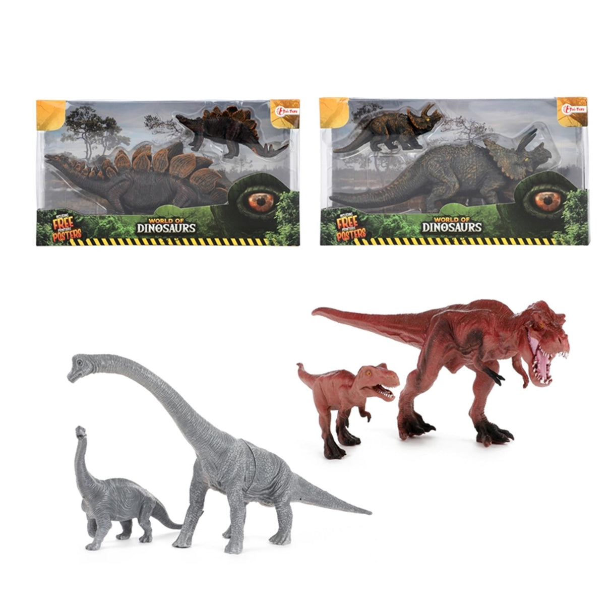 Toi-toys toi toys world of dinosaurs mother with child dino