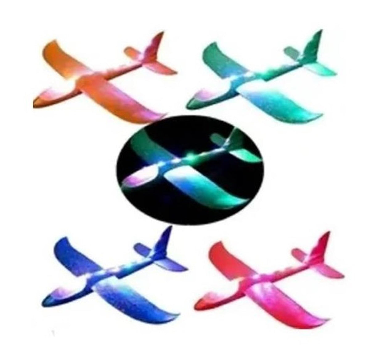 Foam plane with lighting 48cm