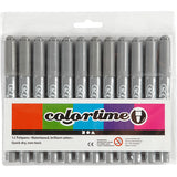 Creativ Company grey jumbo markers, 12 pcs.